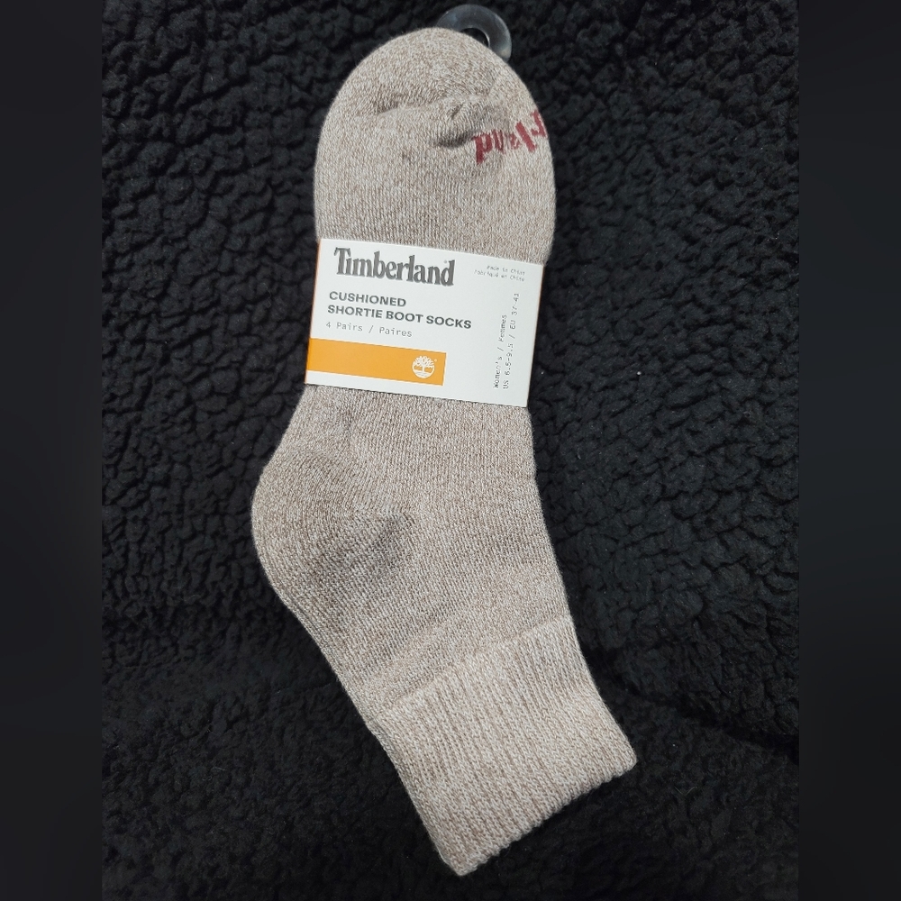 Timberland Cushioned Shortie Boot Socks - Beige